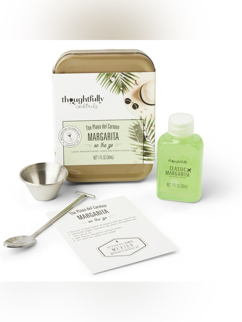 Thoughtfully Portable Margarita Cocktail Kit Tin